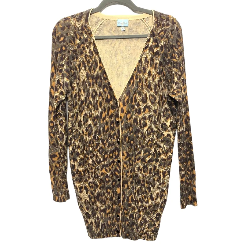 Sweater Cardigan By Tracy Reese In Leopard Print, Size: M