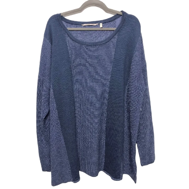 Top Long Sleeve By Soft Surroundings In Blue, Size: 3x