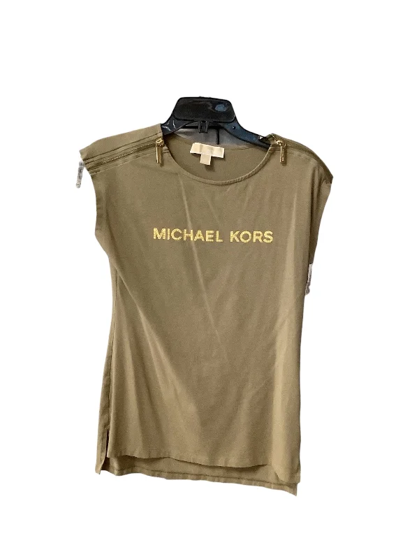 Top Sleeveless Basic By Michael By Michael Kors In Green, Size: S