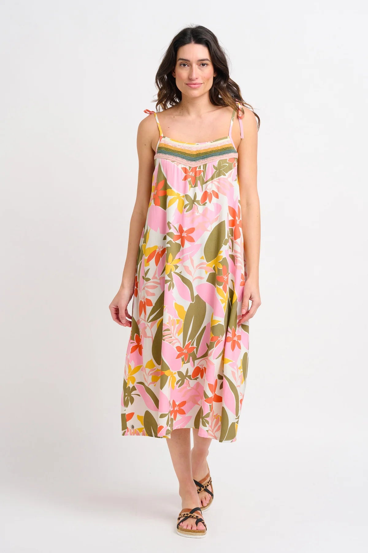 Brakeburn - Tropical Palm Dress