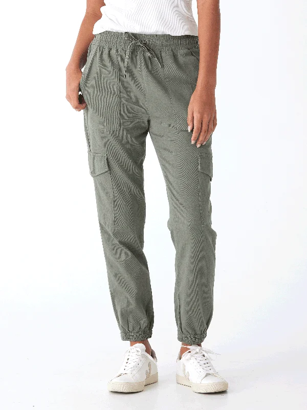 Delilah Stretch Twill Cargo Jogger 27"